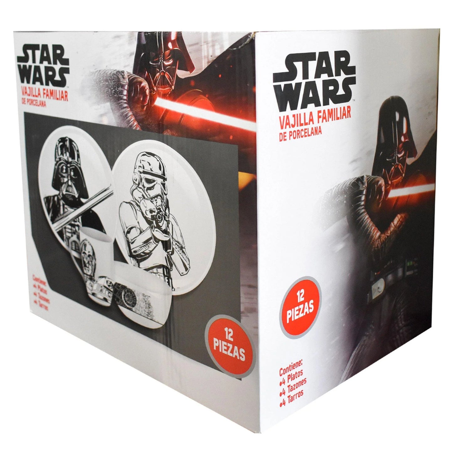 Vajilla Fun Kids Disney Star Wars Porcelana 12pz