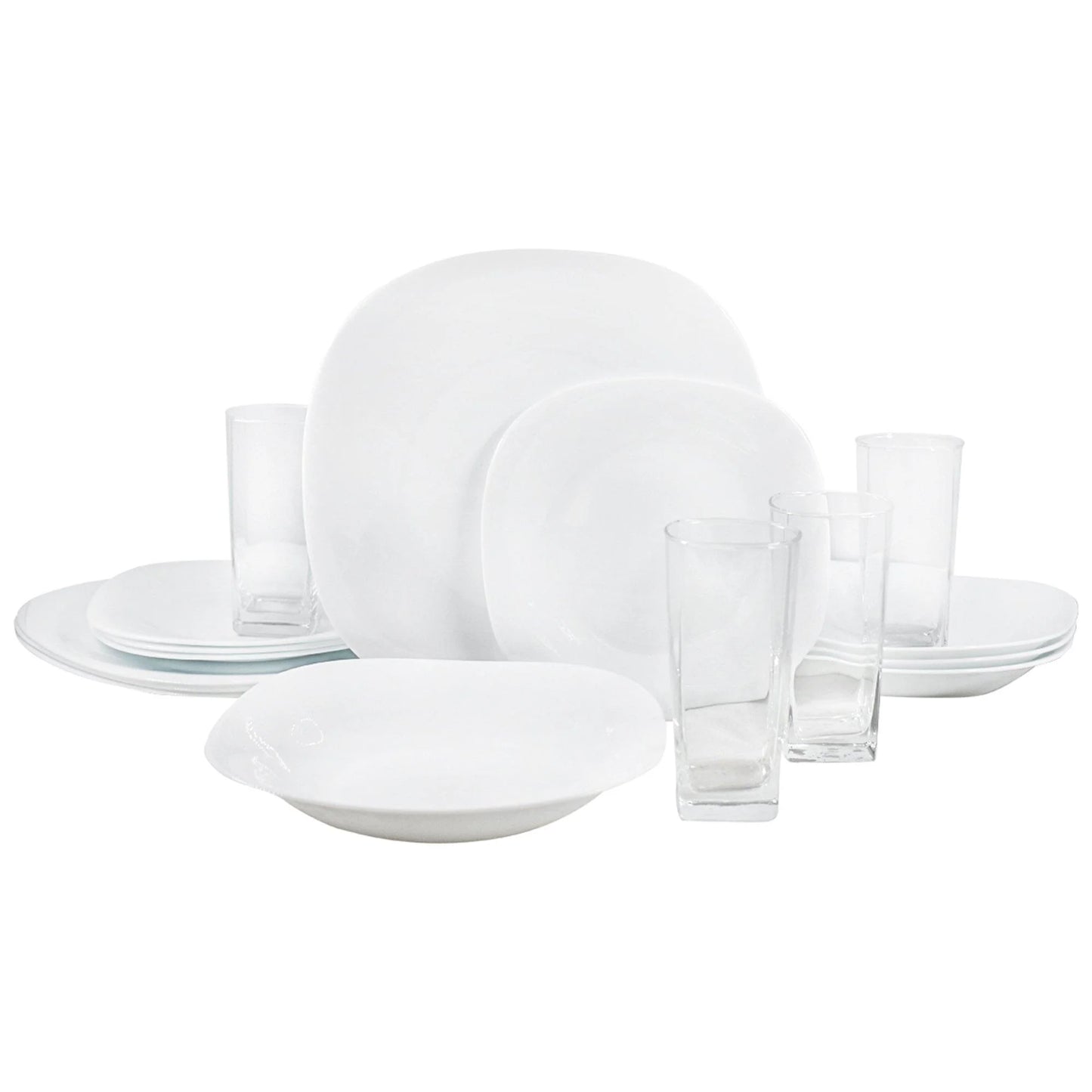 Vajilla Bormioli Rocco Parma Vidrio Opal 16pz