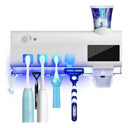 Esterilizador de Cepillo de dientes UV recargable solar Elimina 99.9% los Germenes