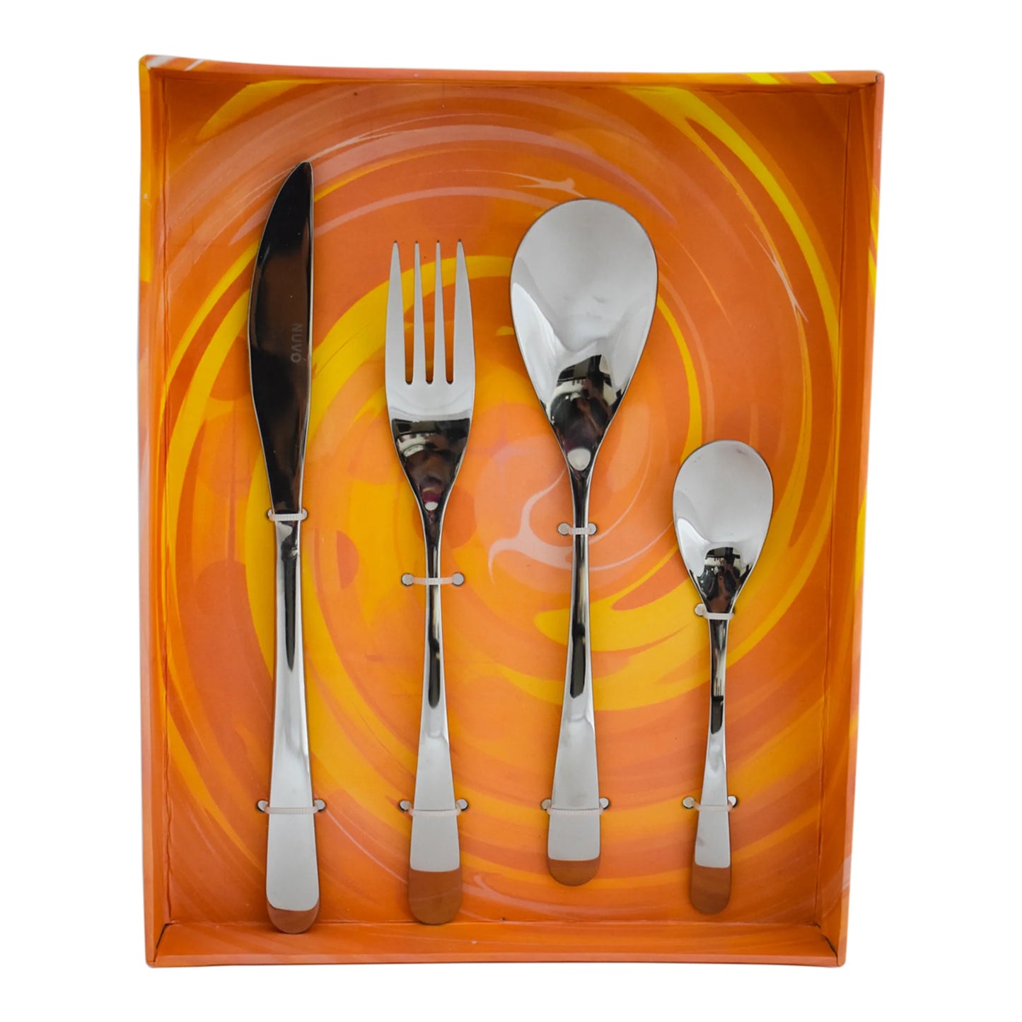 Cubiertos Nuvó Estocolmo Acero Inoxidable 16pz