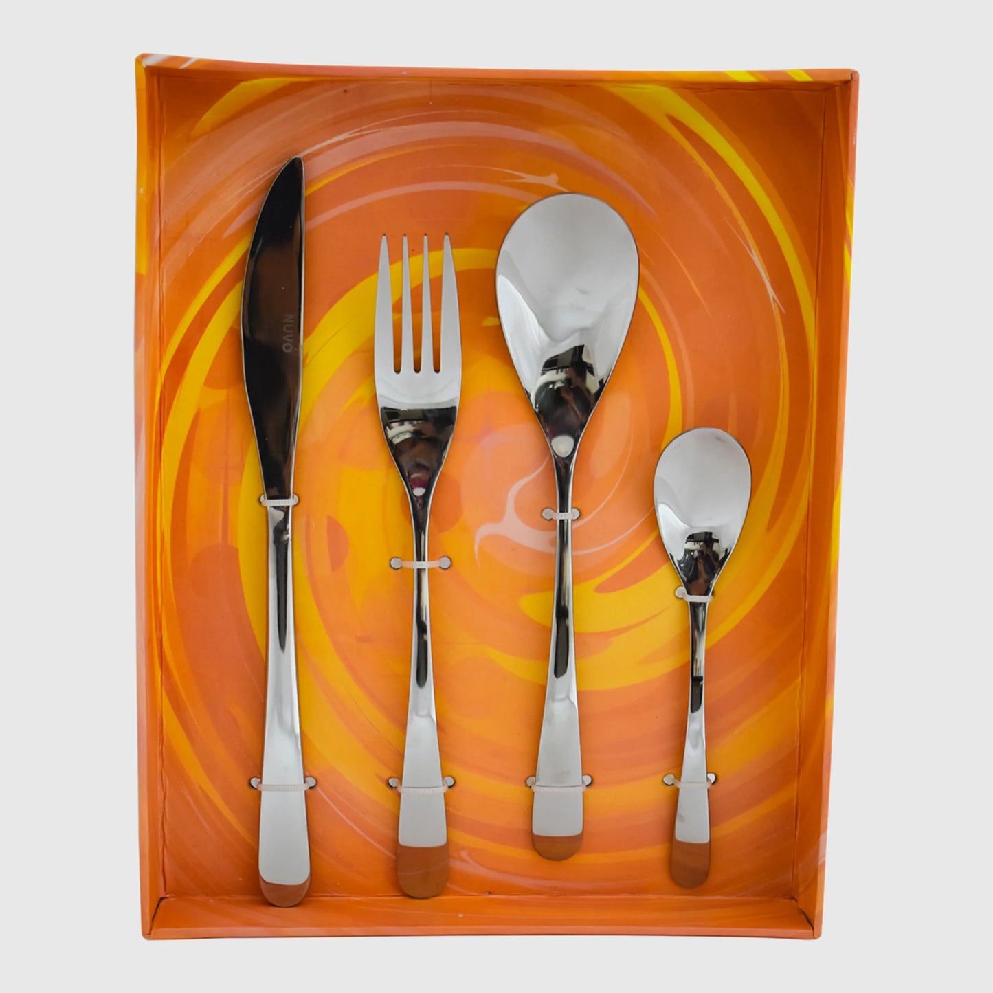 Cubiertos Nuvó Estocolmo Acero Inoxidable 16pz