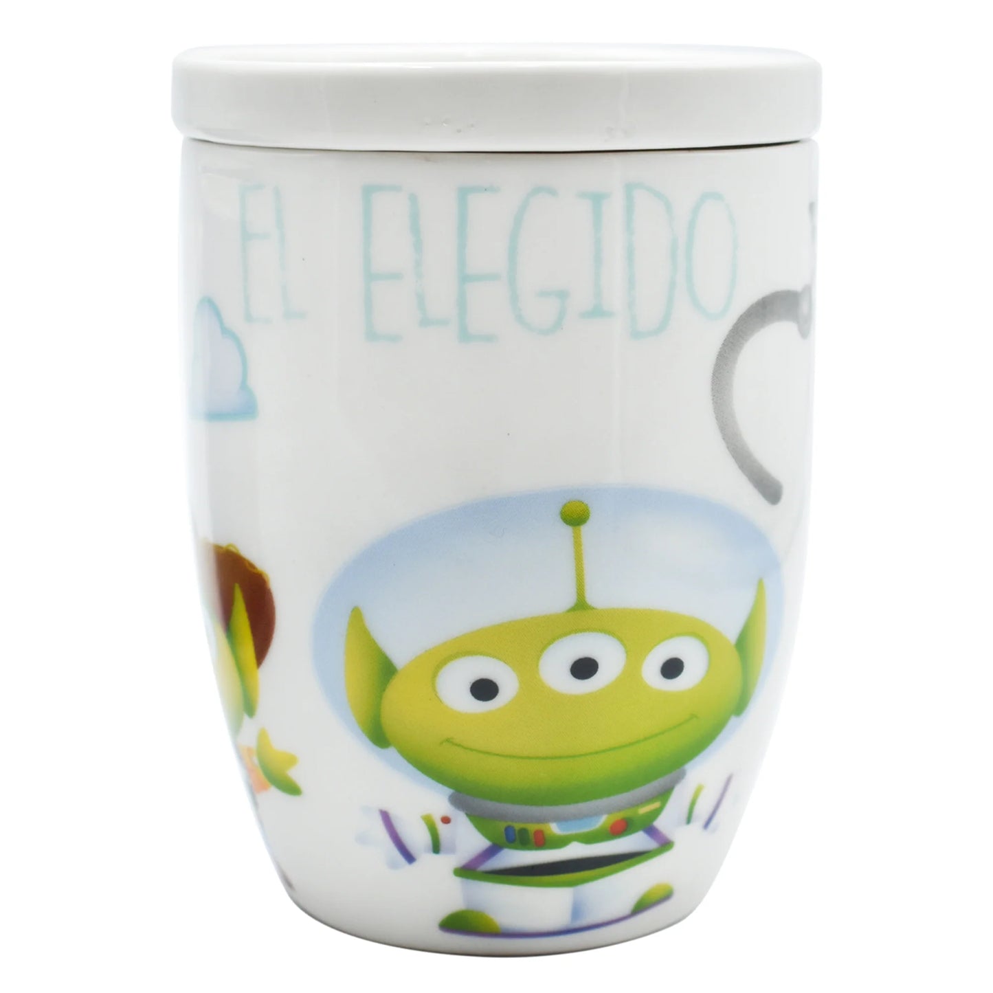 Taza c/Tapa Fun Kids Disney Pixar Porcelana 385ml
