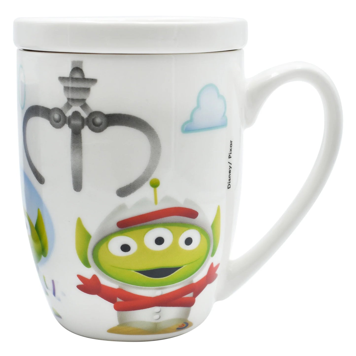 Taza c/Tapa Fun Kids Disney Pixar Porcelana 385ml