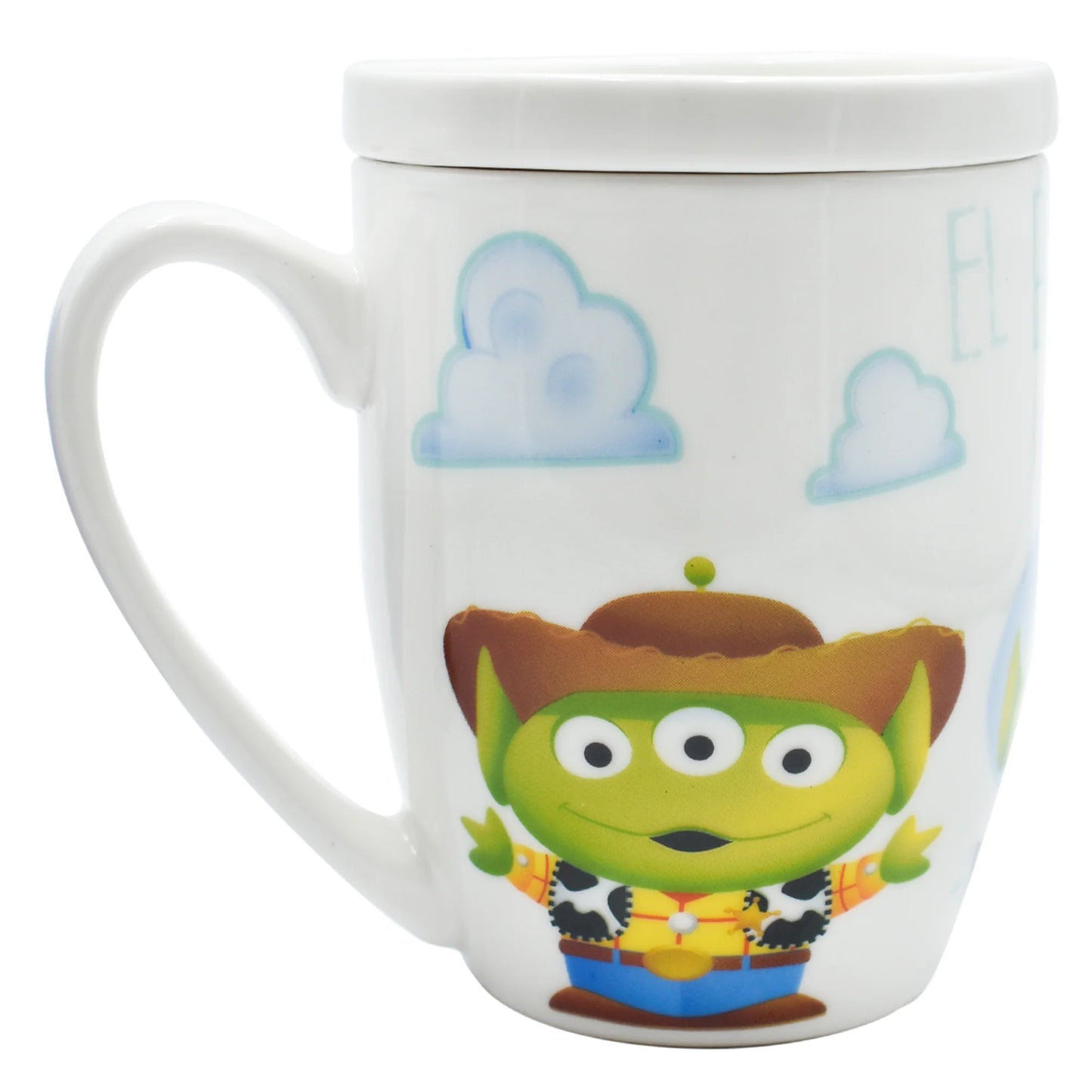 Taza c/Tapa Fun Kids Disney Pixar Porcelana 385ml