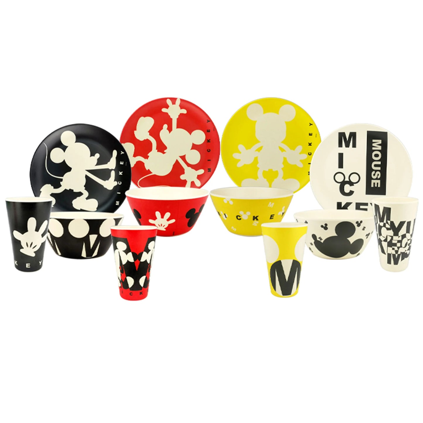 Vajilla Fun Kids Disney Mickey Bambú 12pz