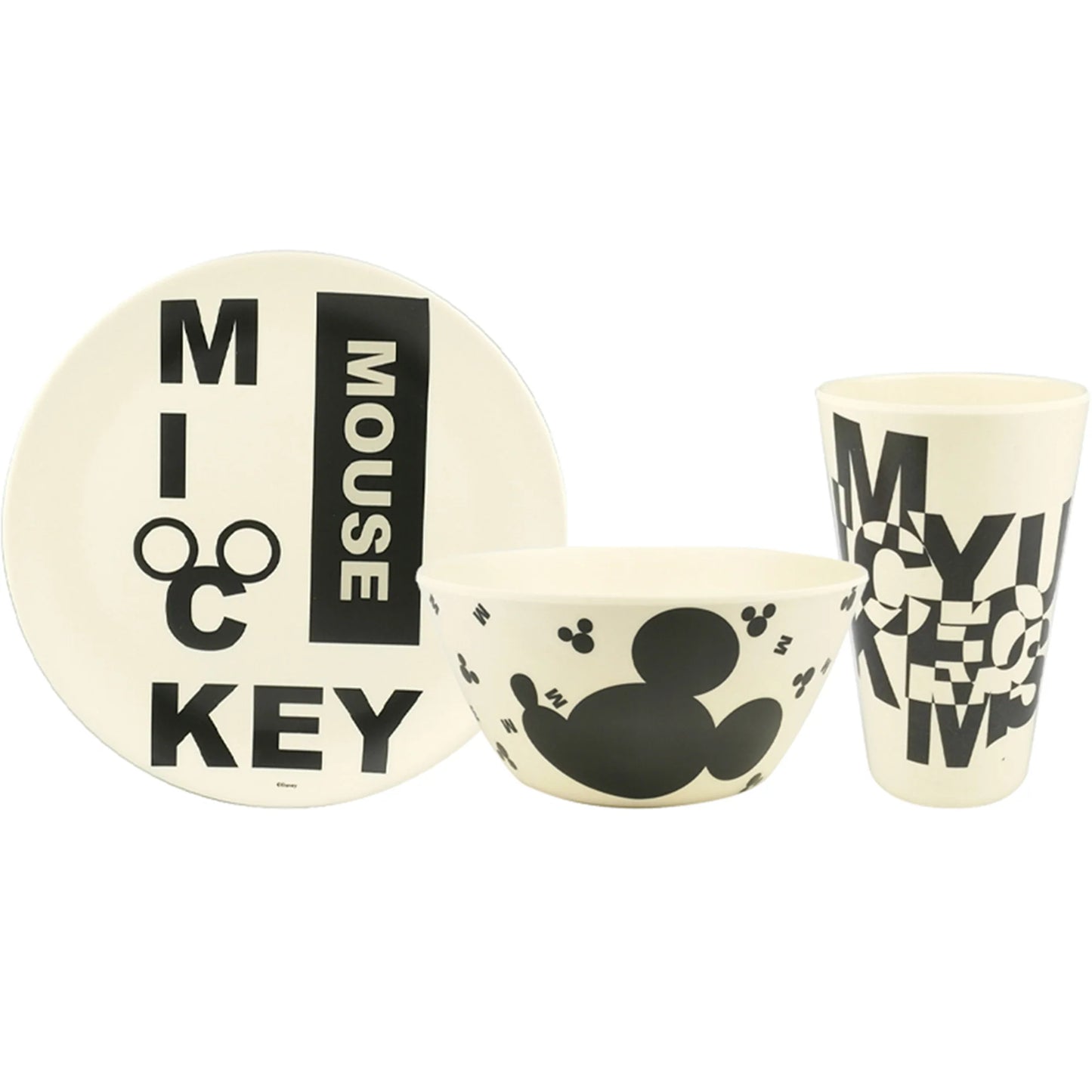 Vajilla Fun Kids Disney Mickey Bambú 12pz