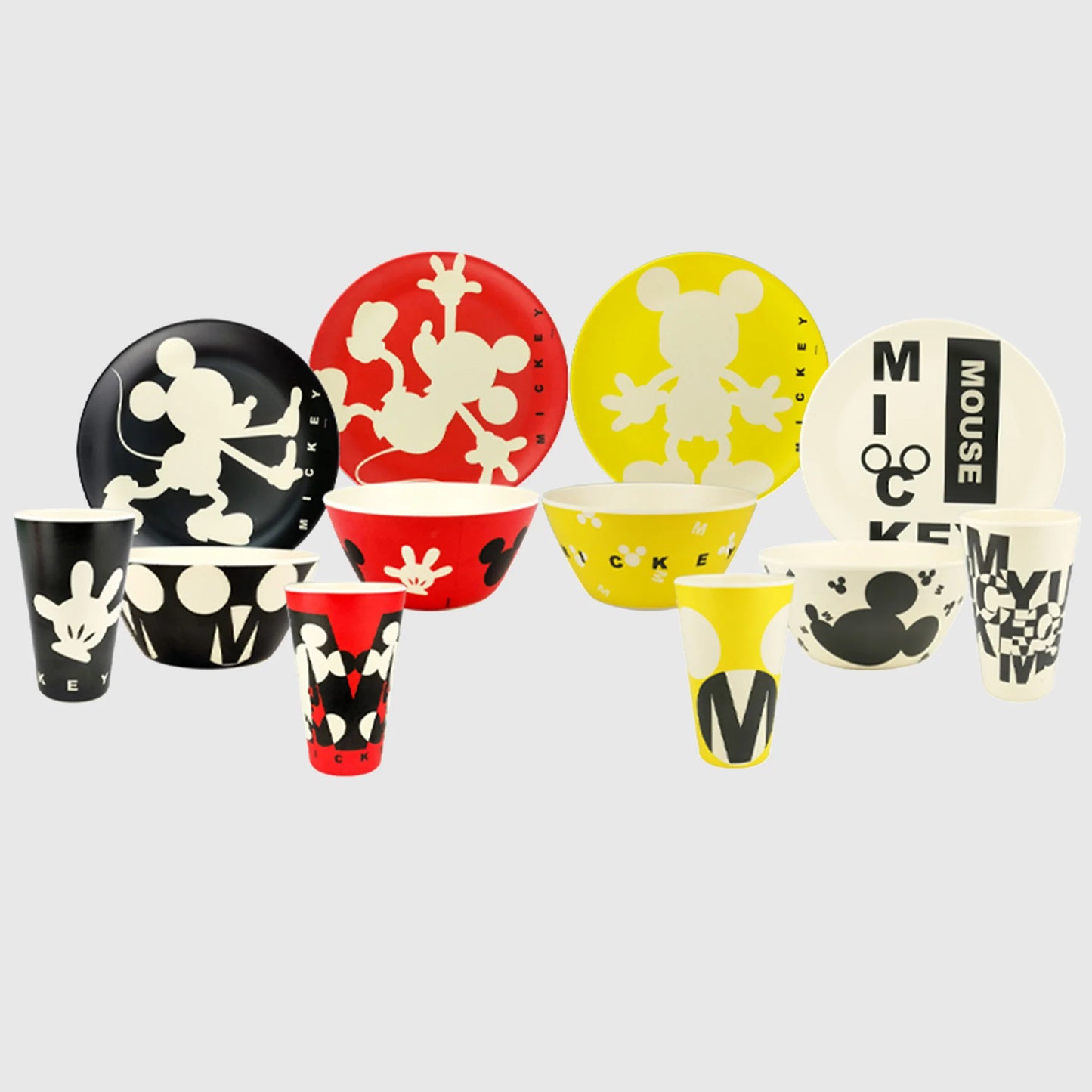 Vajilla Fun Kids Disney Mickey Bambú 12pz