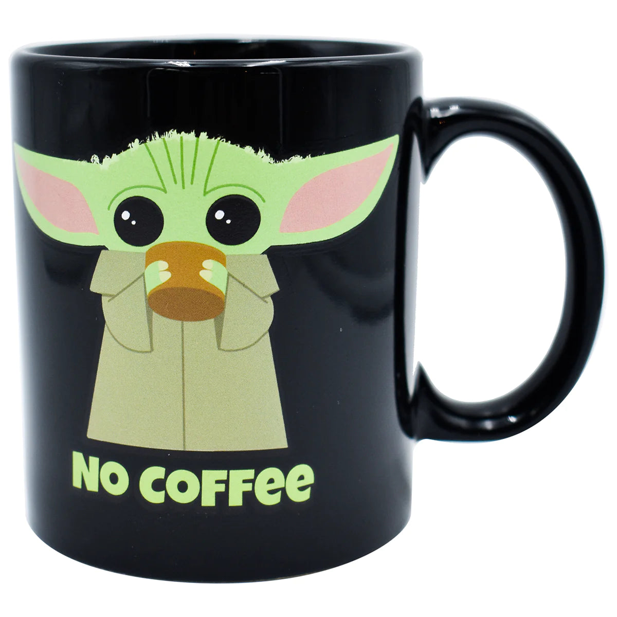 Taza Mágica Brilla Obscuridad Fun Kids Baby Yoda Mandalorian Disney Marvel Ceramica 340 ML