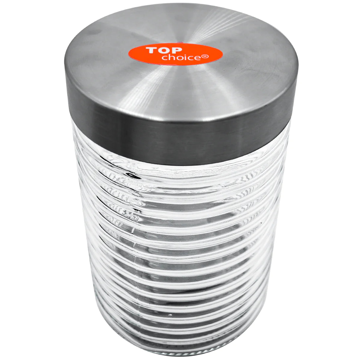 Frascos Top Choice Modernos Vidrio 6pz 1L