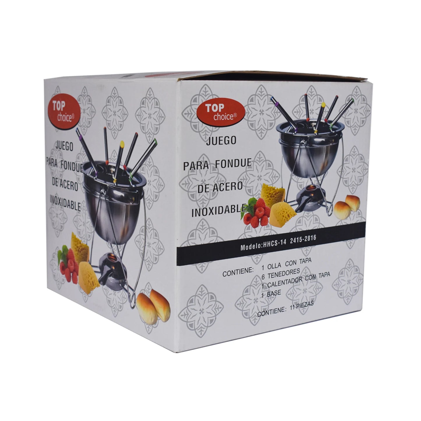 Fondue Top Choice Acero Inoxidable 6 Tenedores