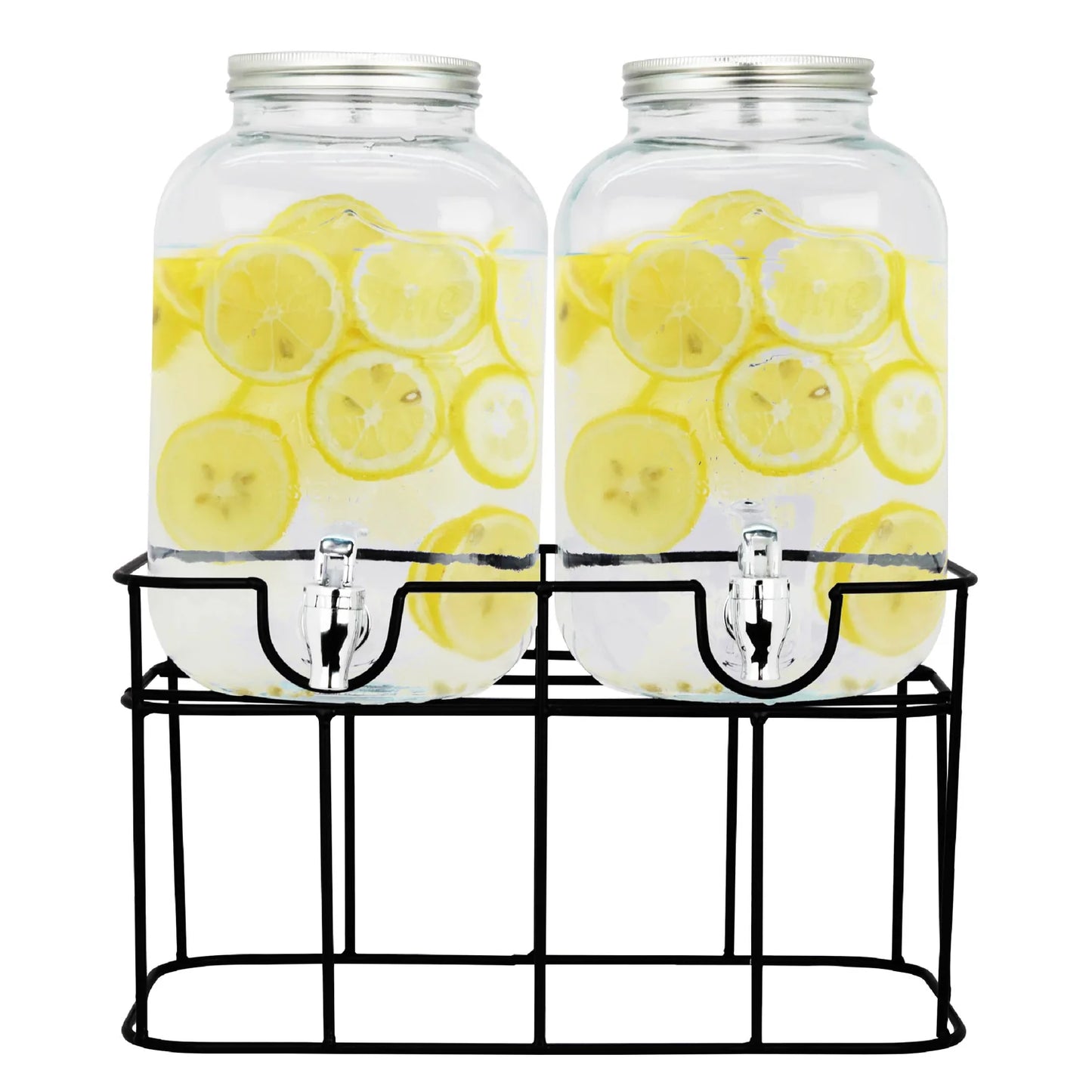 Dispensador Bebidas Vitrolero Doble Top Choice Vidrio 10L