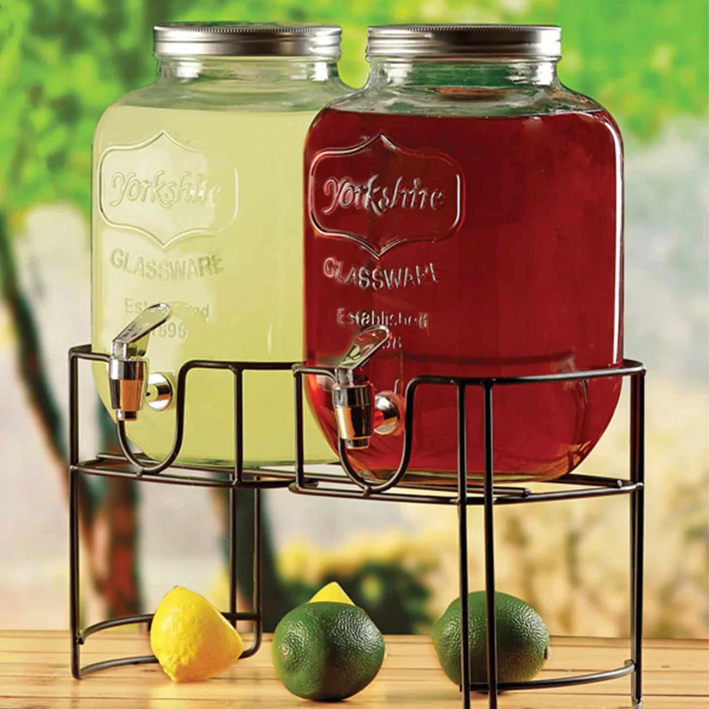 Dispensador Bebidas Vitrolero Doble Top Choice Vidrio 10L