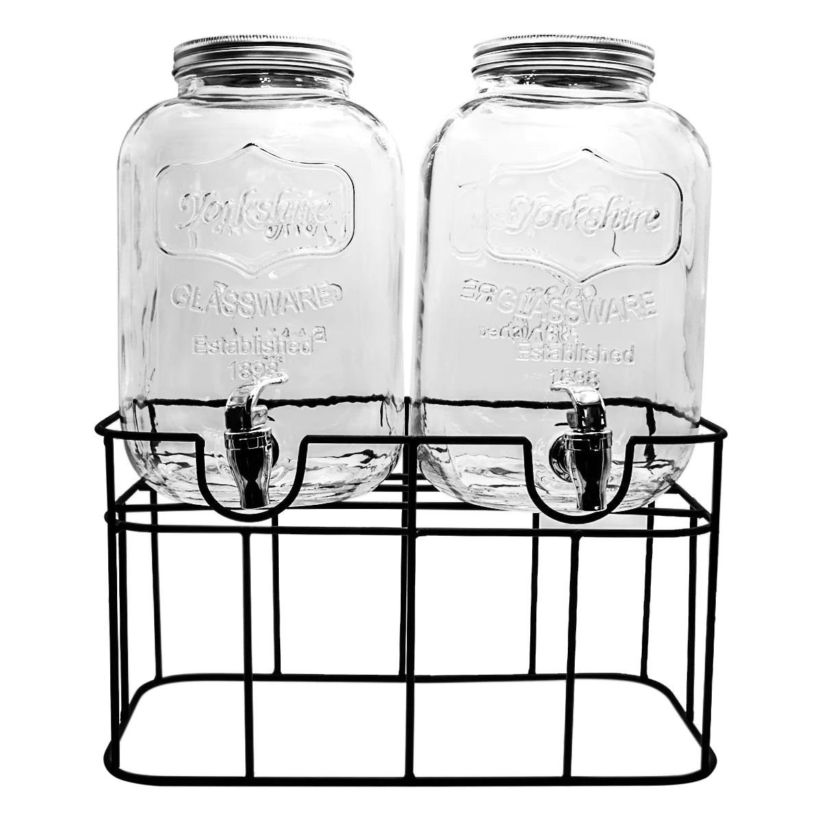 Dispensador Bebidas Vitrolero Doble Top Choice Vidrio 10L