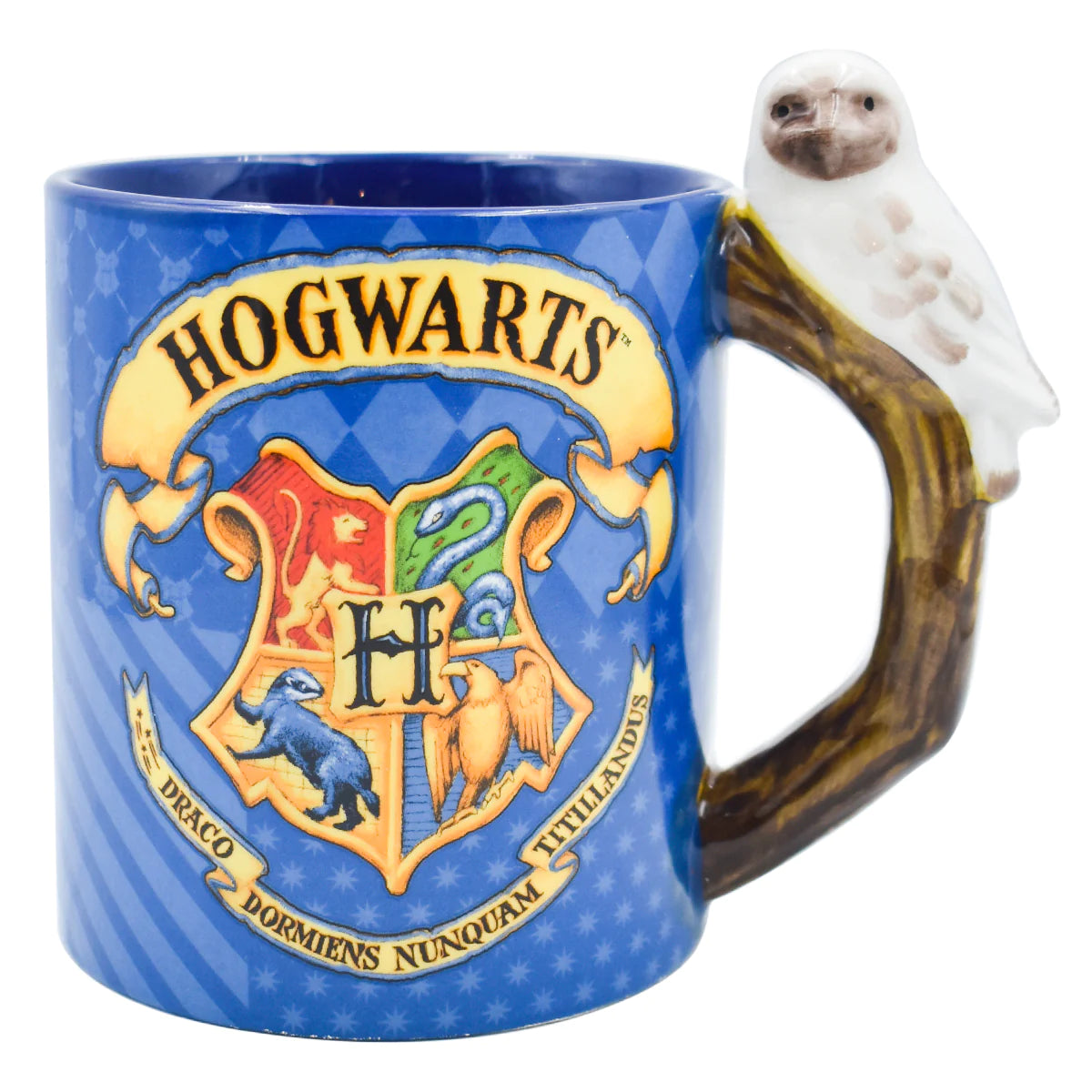 Taza Tarro Jumbo 3D Azul Fun Kids Harry Potter Howards Hedwig Ceramica 591ml