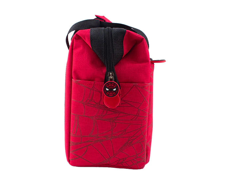 Lonchera Termica de Mano con Asa Roja Fun Kids Disney Marvel Spiderman Hombre Araña Poliester