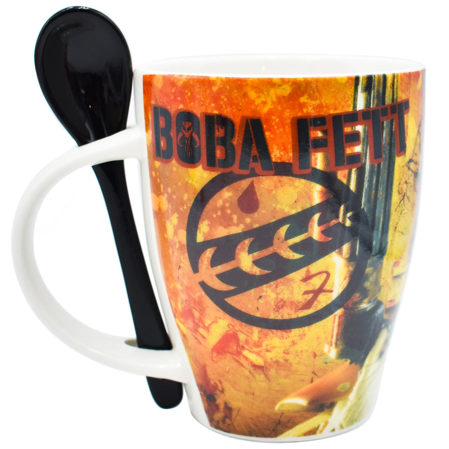 Juego Set Tazas con Cuchara Fun Kids Disney Lucas Film Star Wars Darth Vader Boba Fett 340ml 2pzas