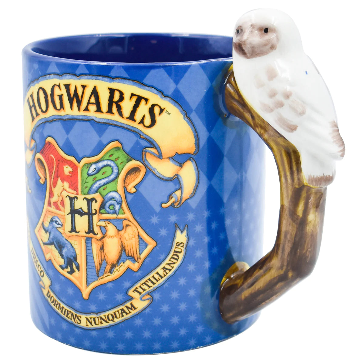 Taza Tarro Jumbo 3D Azul Fun Kids Harry Potter Howards Hedwig Ceramica 591ml