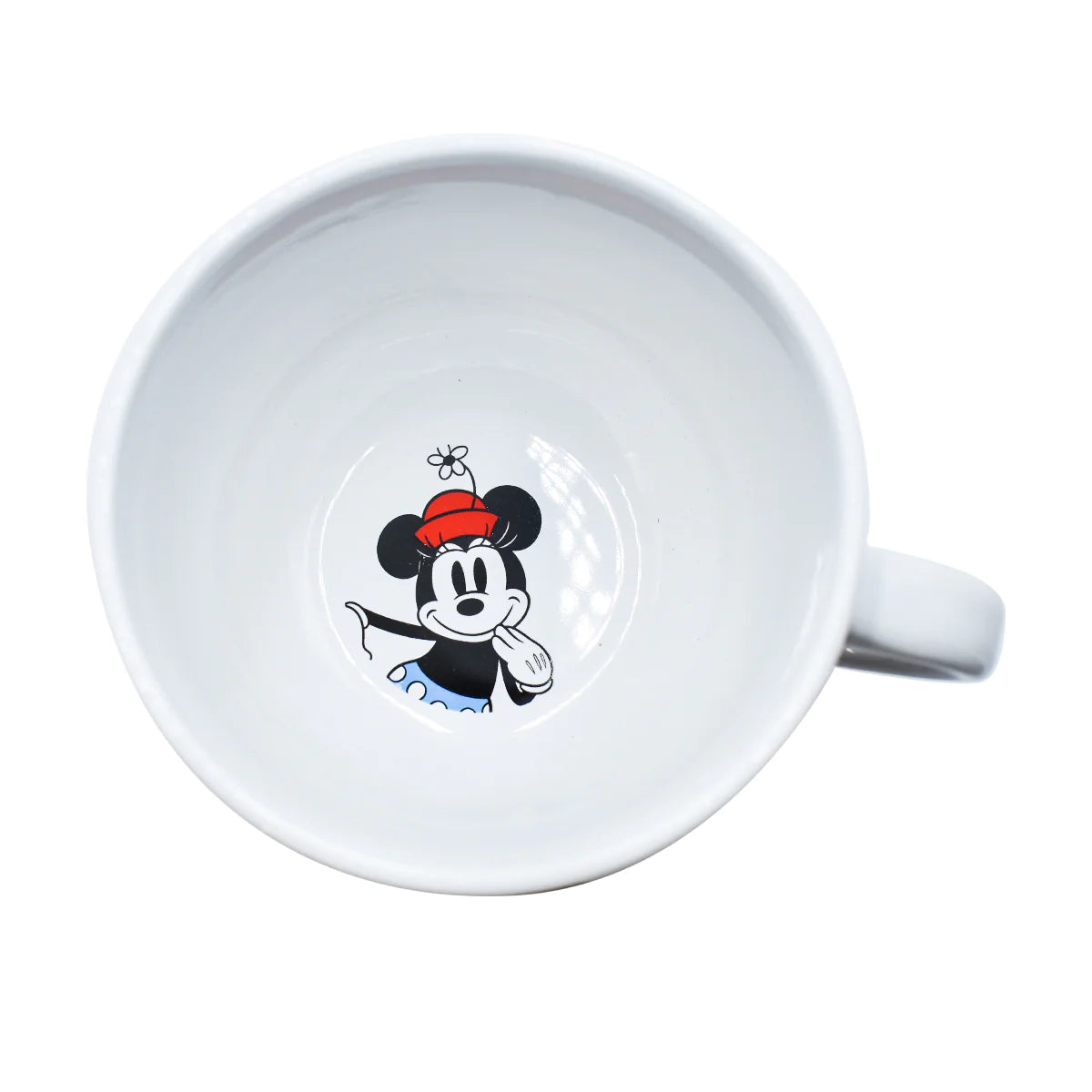 Taza Jumbo Blanca con Rosa Fun Kids Disney Clasico Minnie Mouse Ceramica 820ml