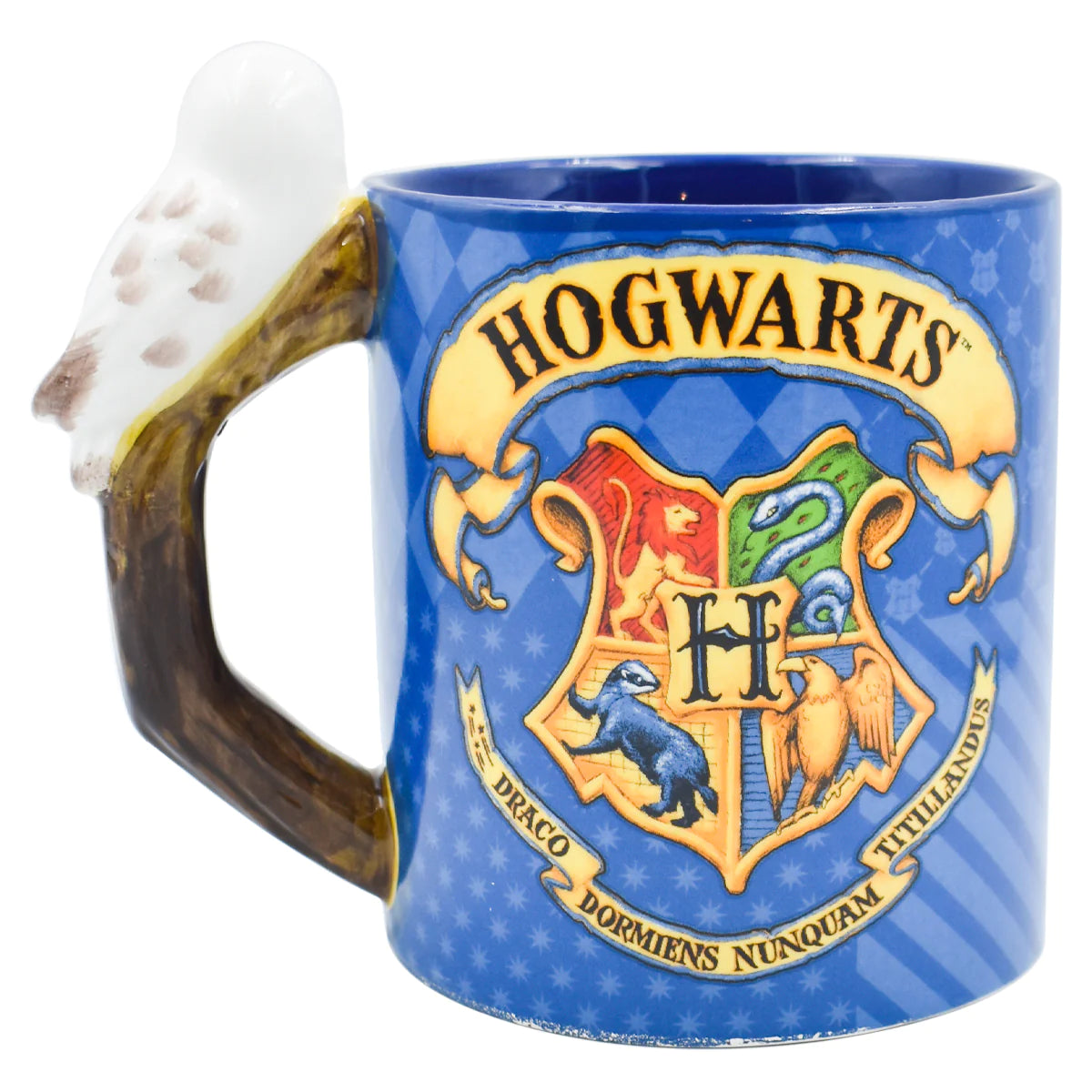 Taza Tarro Jumbo 3D Azul Fun Kids Harry Potter Howards Hedwig Ceramica 591ml
