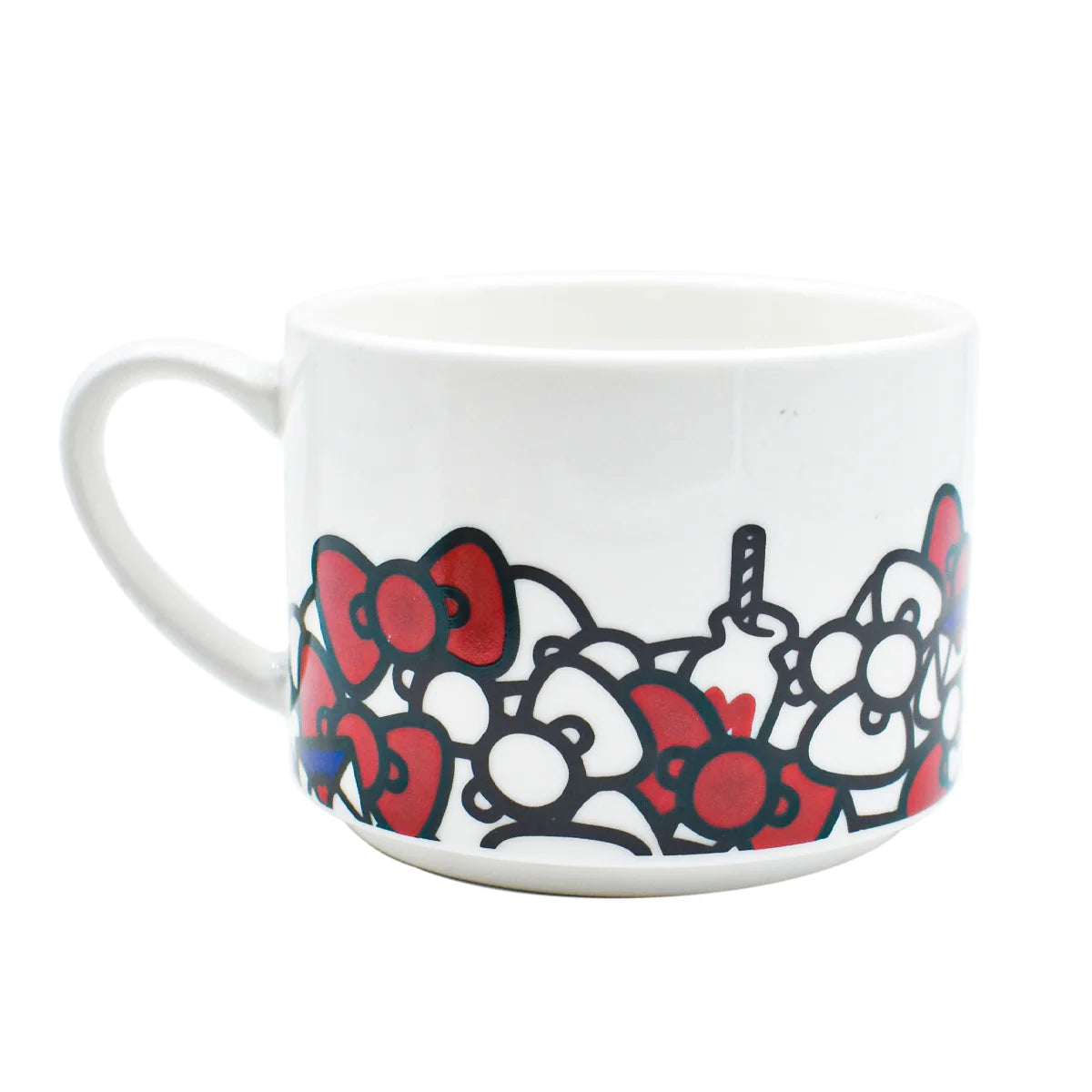 Set Juego Tetera con Tazas Apilable para 2 persona Fun kids Sanrio Hello Kitty Porcelana 4pzas