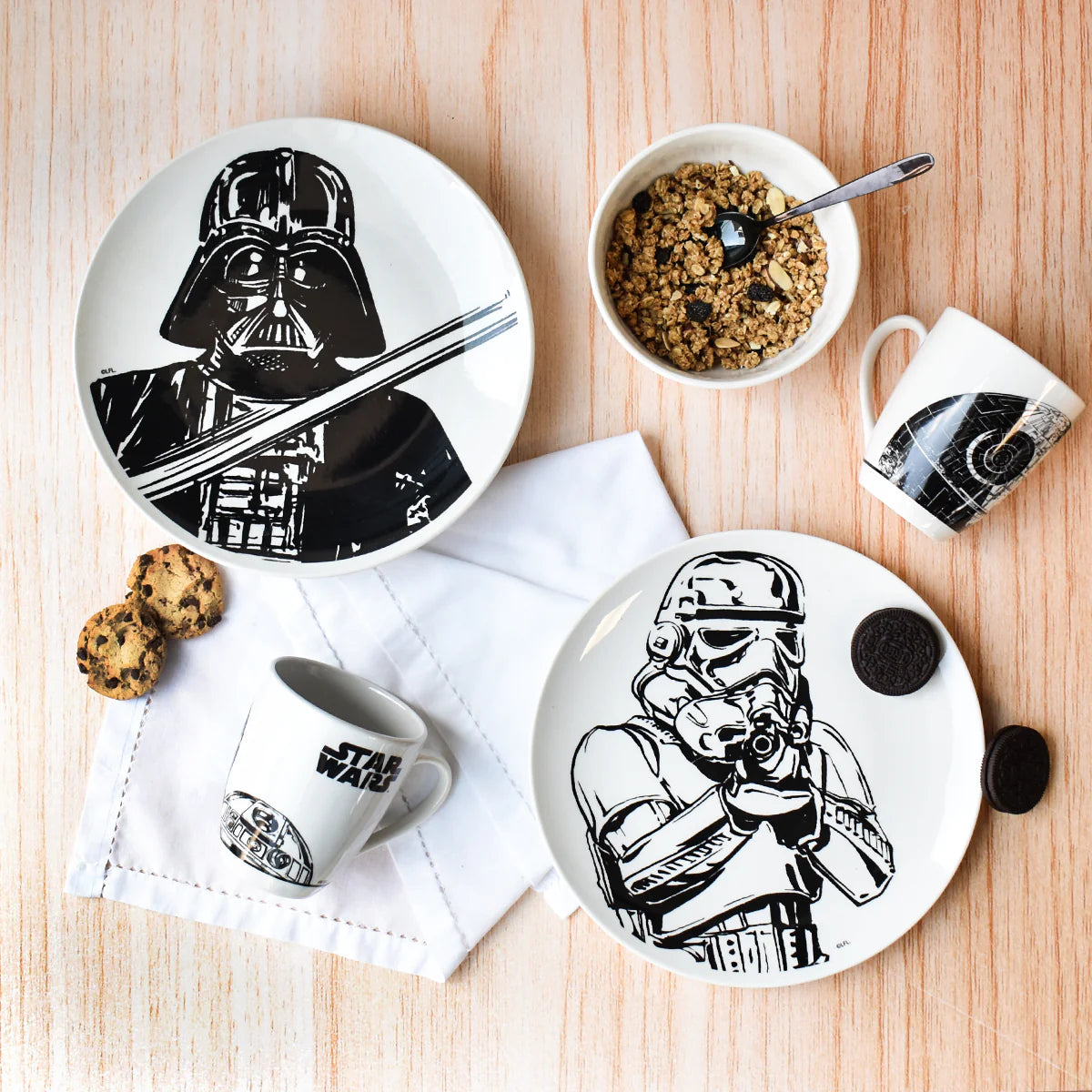 Vajilla Fun Kids Disney Star Wars Porcelana 12pz