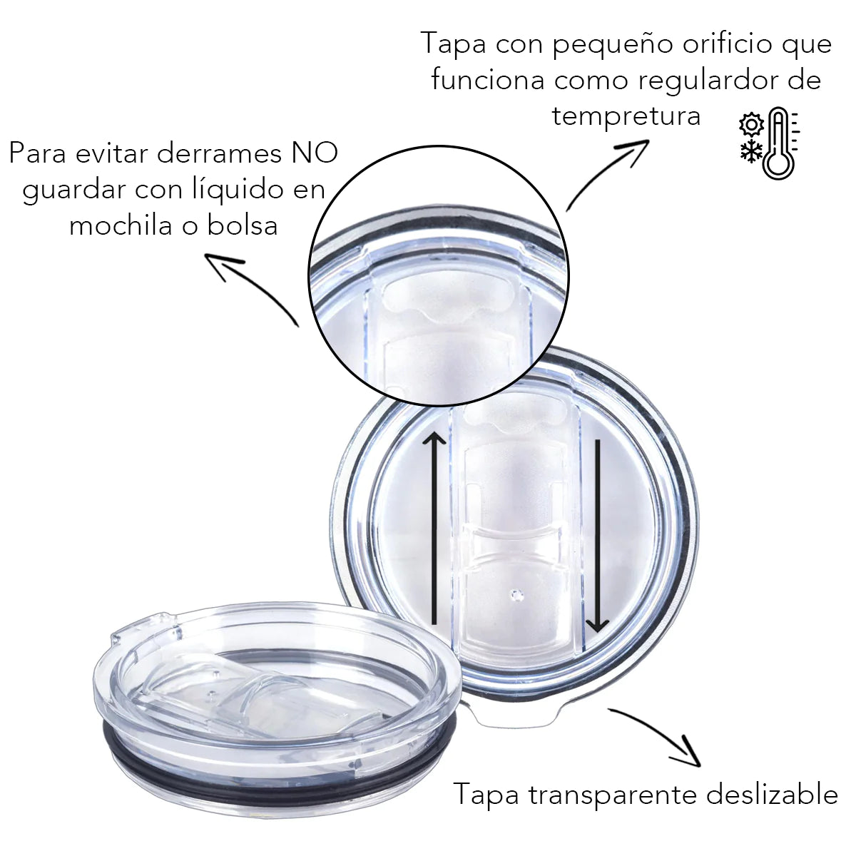 Termo Largo Doble Pared con Tapa Transparente Deslizable Fun Kids Warner Bros Harry Potter Escudo de Howarts Acero Inoxidable 580ml