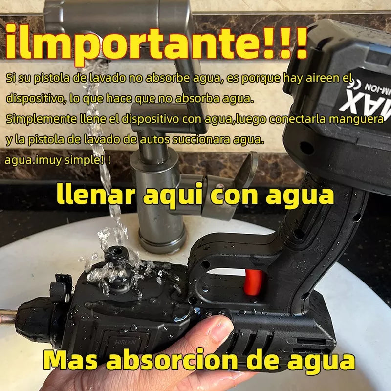 Pistola De Lavado Coche 48v Inalámbrico Alta Presión/ Gadget Pro