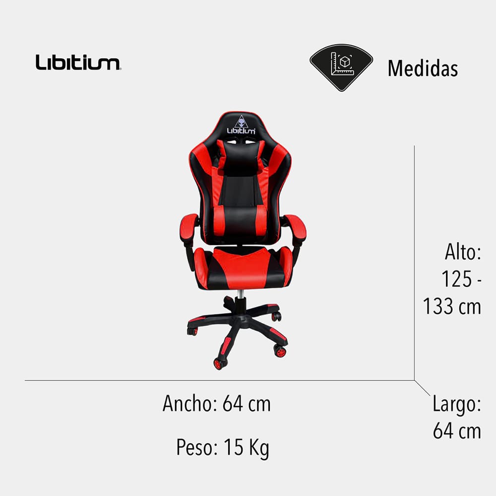 Silla Gamer Ergonomica Reclinable, Silla De Oficina, Varios Colores / Verde, Rojo y Dorado