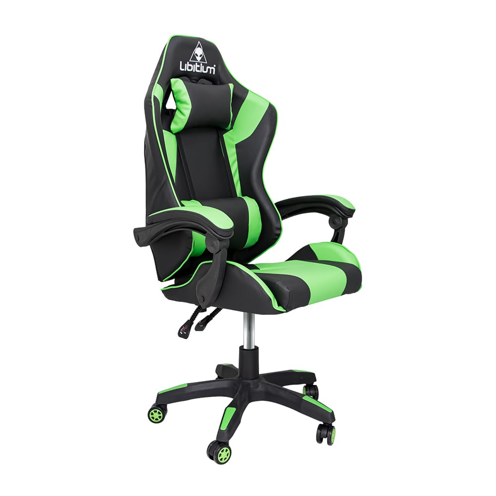 Silla Gamer Ergonomica Reclinable, Silla De Oficina, Varios Colores / Verde, Rojo y Dorado