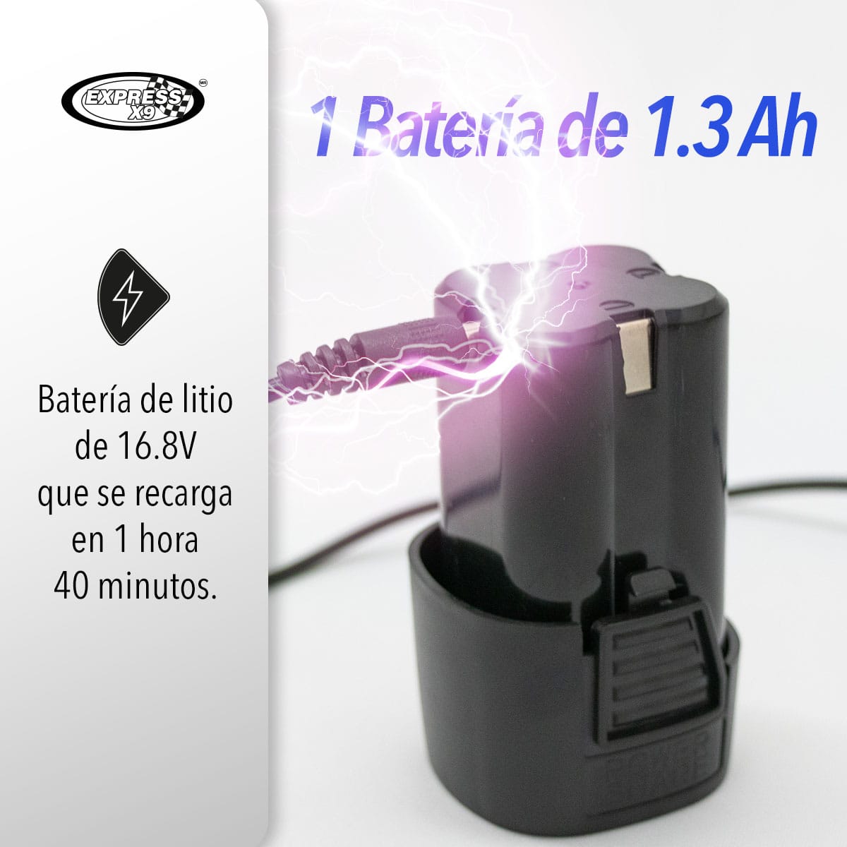 TALADRO INALAMBRICO RECARGABLE