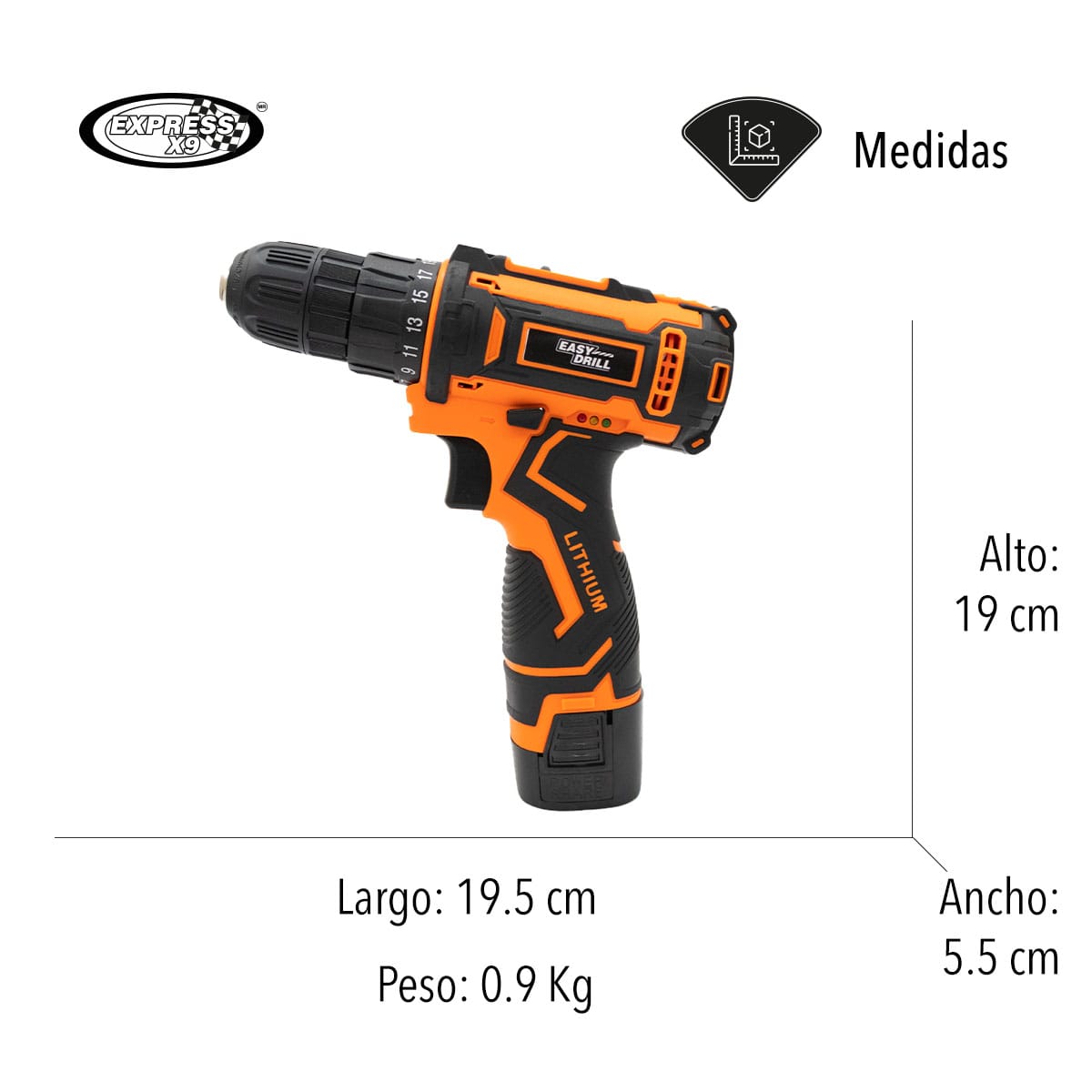 TALADRO INALAMBRICO RECARGABLE