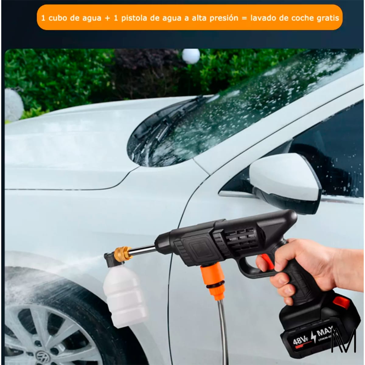 Pistola De Lavado Coche 48v Inalámbrico Alta Presión/ Gadget Pro