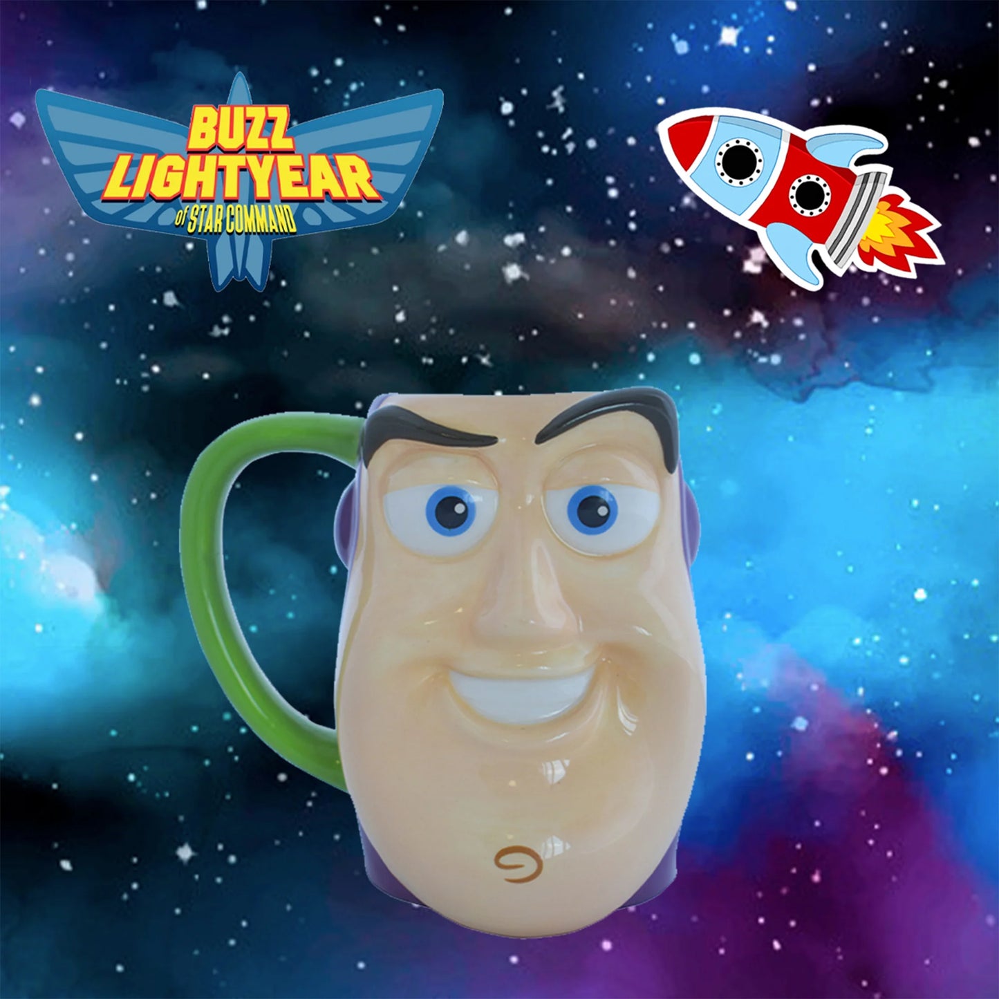 Taza Zak Disney Toy Story Buzz 3D Cerámica 500ml