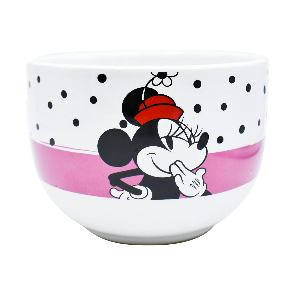 Taza Jumbo Blanca con Rosa Fun Kids Disney Clasico Minnie Mouse Ceramica 820ml