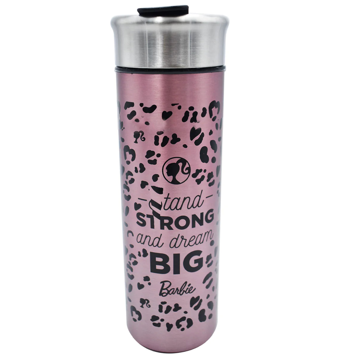 Termo Café Taza Portatil Acero Inoxidable Barbie Rosa 430ml