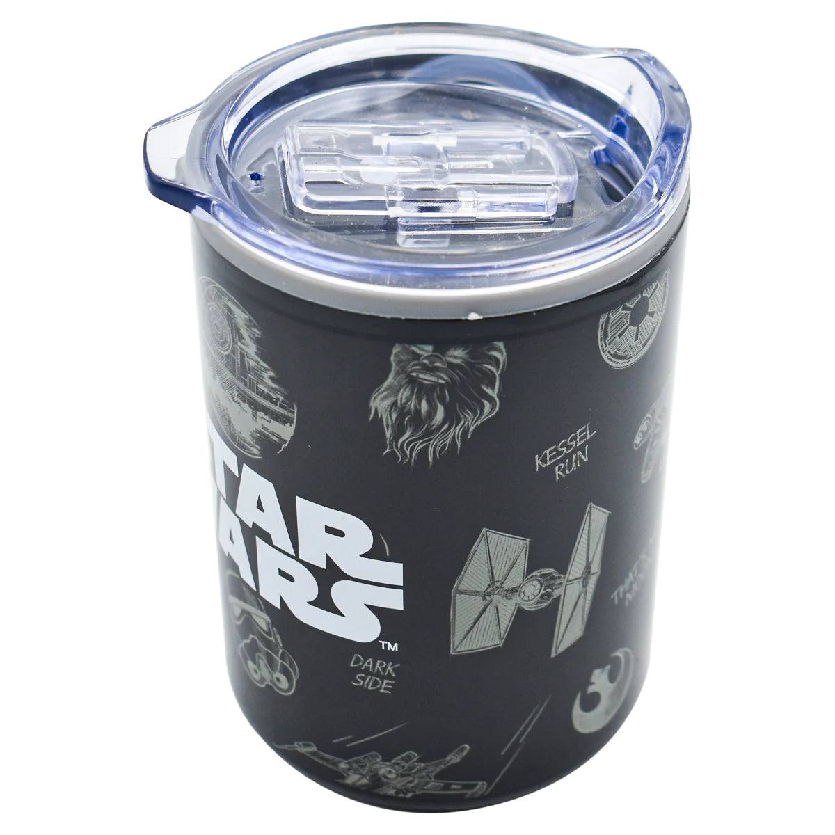 Termo Corto Doble Pared Negro Fun Kids Disney Lucas Film Star Wars 350ml