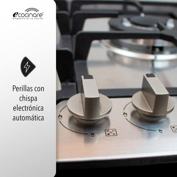 Parrilla 5 Quemadores de Acero Inoxidable/ Ecocinare