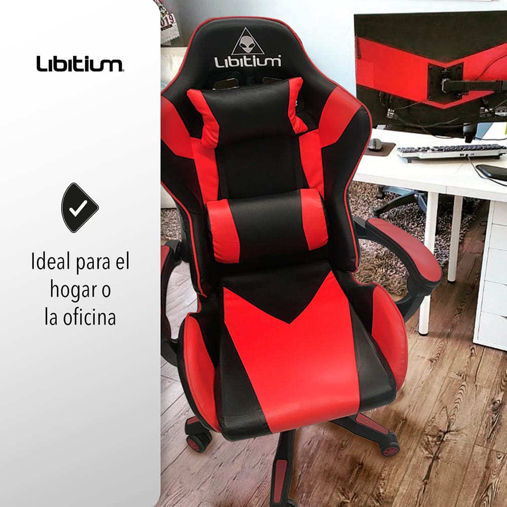 Silla Gamer Ergonomica Reclinable, Silla De Oficina, Varios Colores / Verde, Rojo y  Dorado