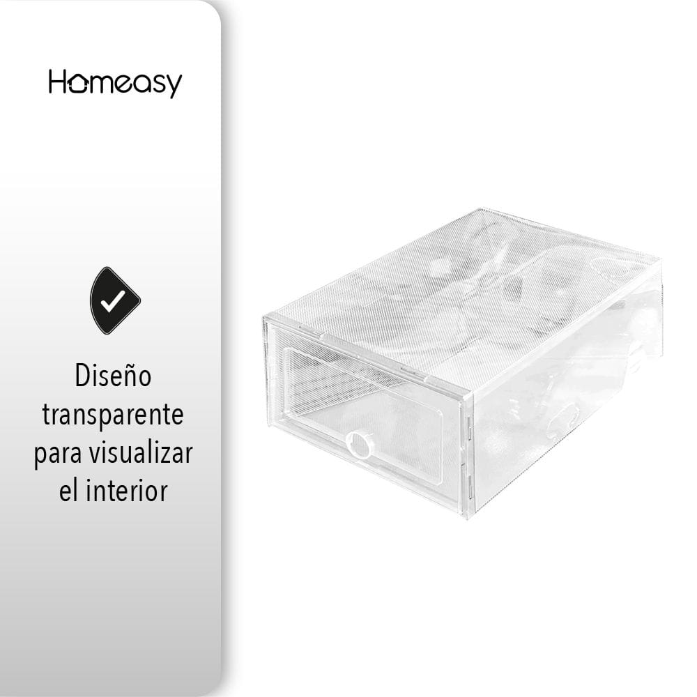 Cajas Organizadoras De Zapatos Transparente 12 Piezas